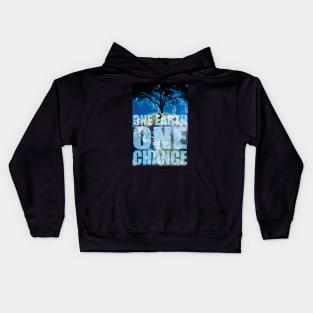 One Earth Save Earth Bring Change Kids Hoodie